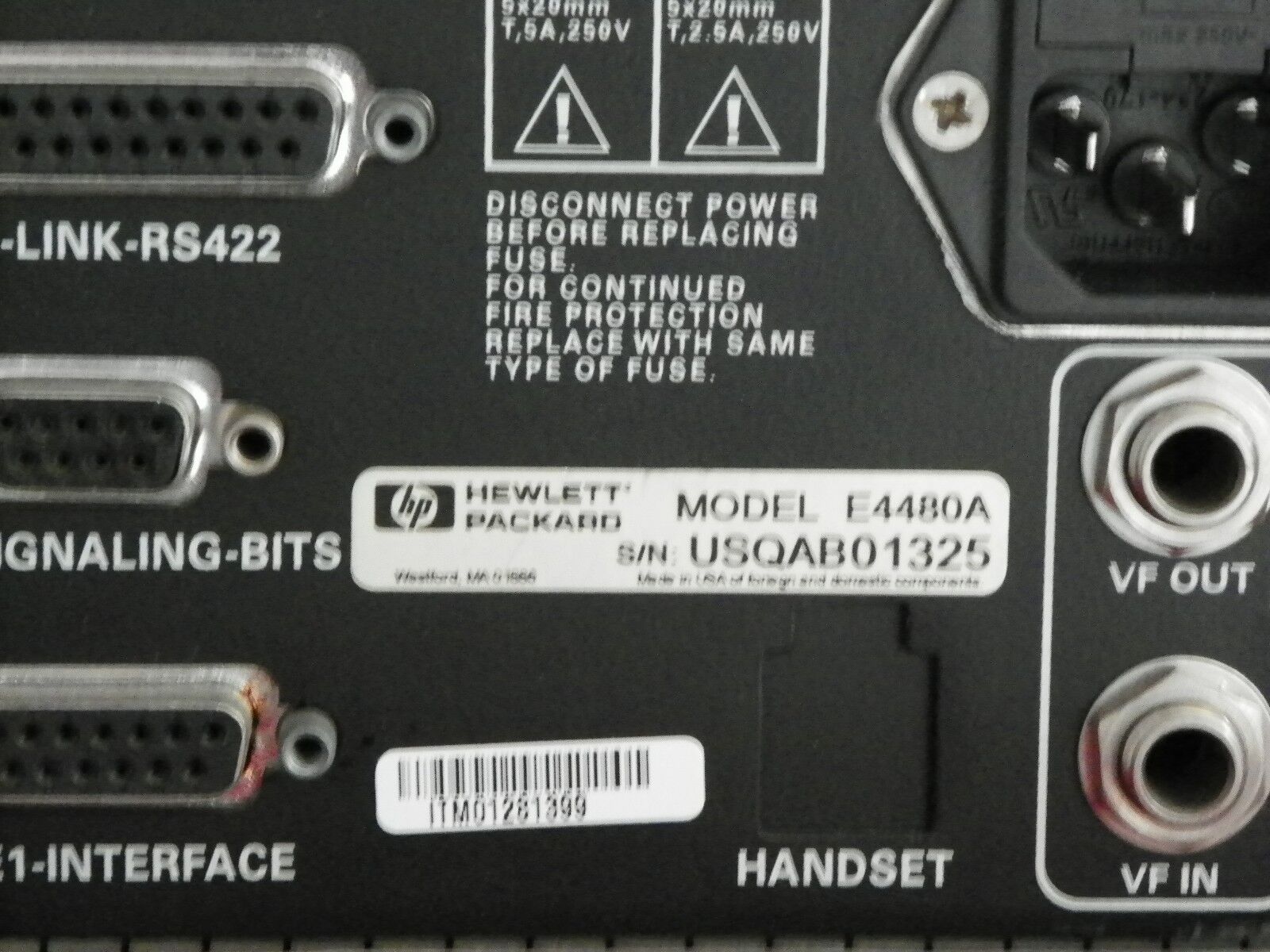 HP CERJAC 156MTS E4480A Sonet Maintenance Test Set HP CERJAC 156MTS E4480A Sonet Maintenance Test Set